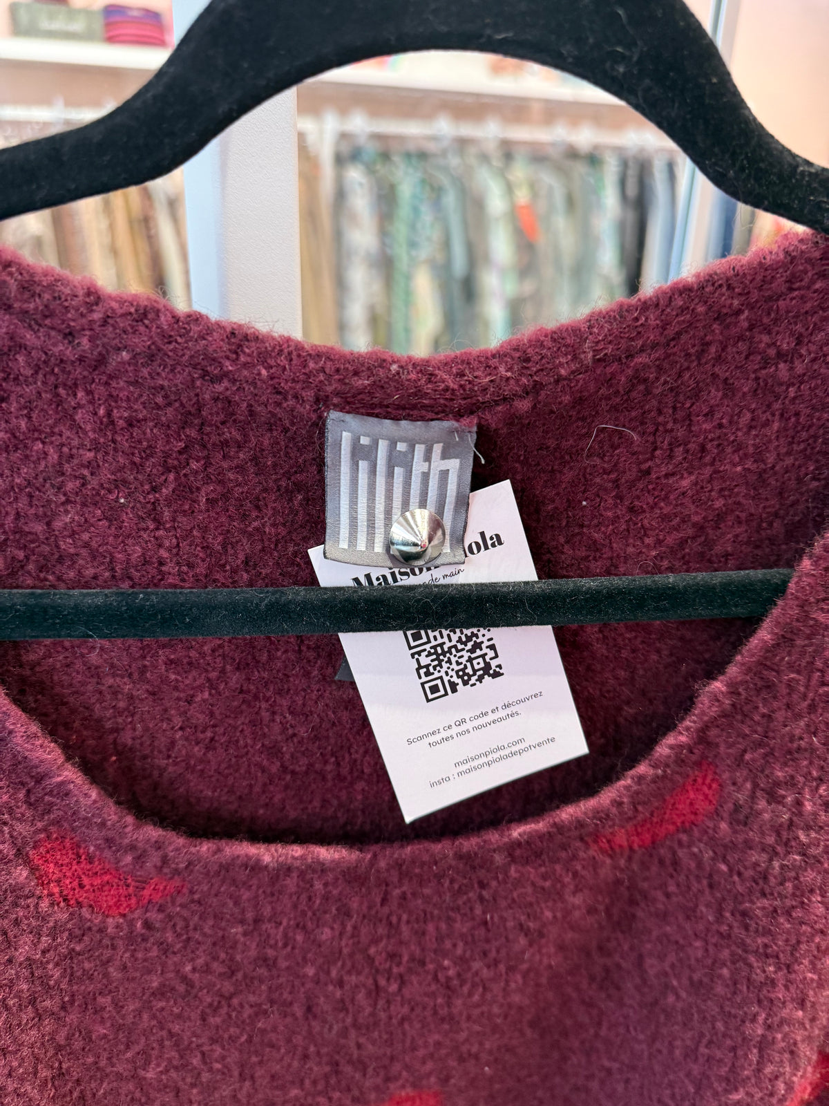 Pull XS/S Lilith Rouge